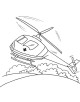 Helicopter Coloring Page