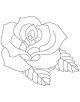 Rose Flower Coloring Page