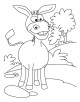 Donkey Coloring Page