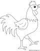 Rooster Coloring Page