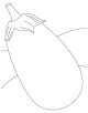 Egg Plant Brinjal Coloring Page