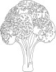 Broccoli Coloring Page Broccoli Coloring Page
