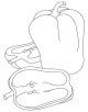 Capsicum Coloring Page