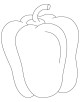 Capsicum Coloring Page