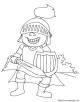 Knights Coloring Page