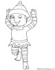 Elf Coloring Page