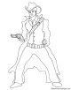 Cowboy Coloring Page