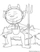Devil Coloring Page