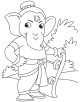 Lord Ganesha coloring page