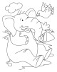 Elephant Coloring Page