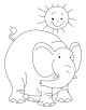Elephant Coloring Page