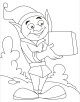 Elf Coloring Page