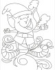 Elf Coloring Page