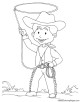 Cowboy Coloring Page