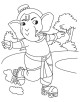 Lord Ganesha coloring page