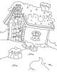 House and Building Coloring Page