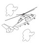 Helicopter Coloring Page