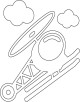 Helicopter Coloring Page