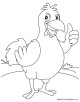 Hen Coloring Page