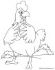 Hen Coloring Page