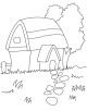 House and Building Coloring Page