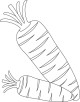 Carrot Coloring Page