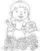 Rose Flower Coloring Page