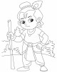 Lord Krishna Coloring Page