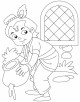 Lord Krishna Coloring Page