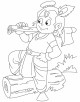Lord Krishna Coloring Page