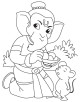 Lord Ganesha coloring page