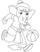 Lord Ganesha coloring page