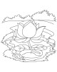 Lotus Flower Coloring Page