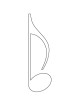 Musical Notes coloring Page