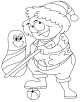 Playing Coloring Page