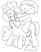Playing Coloring Page