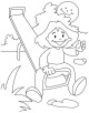 Playing Coloring Page