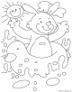 Rabbit Coloring Page