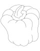 Capsicum Coloring Page