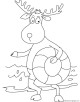 Reindeer Coloring Page