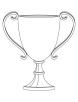 Trophy coloring page