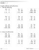 Mental Maths Worksheets Grade 3