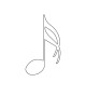Musical Notes coloring Page Musical Notes coloring Page