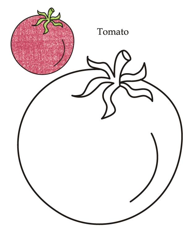 0 Level tomato coloring page 0 Level tomato coloring page