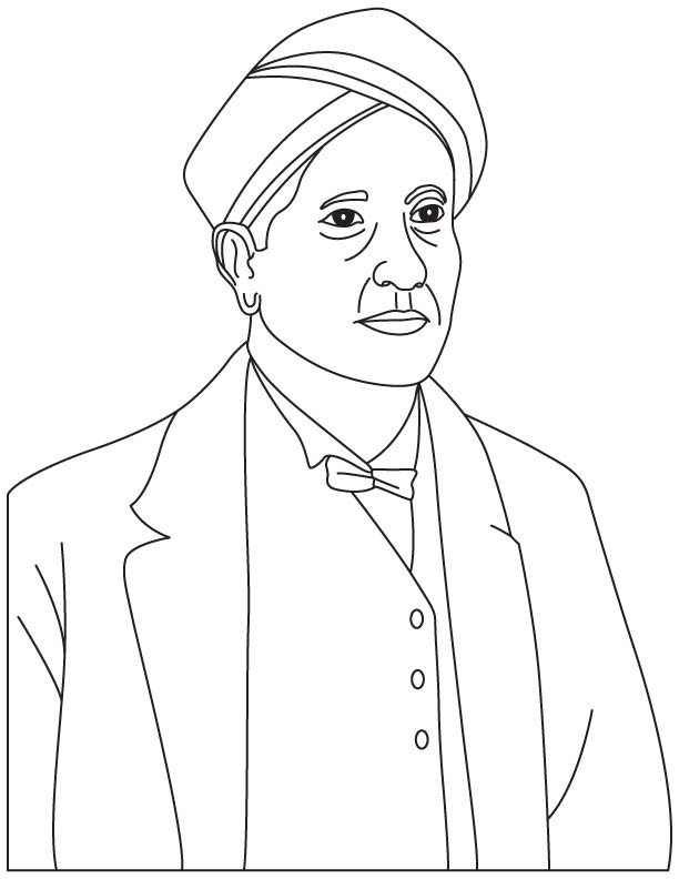 C V Raman coloring pages C V Raman coloring pages