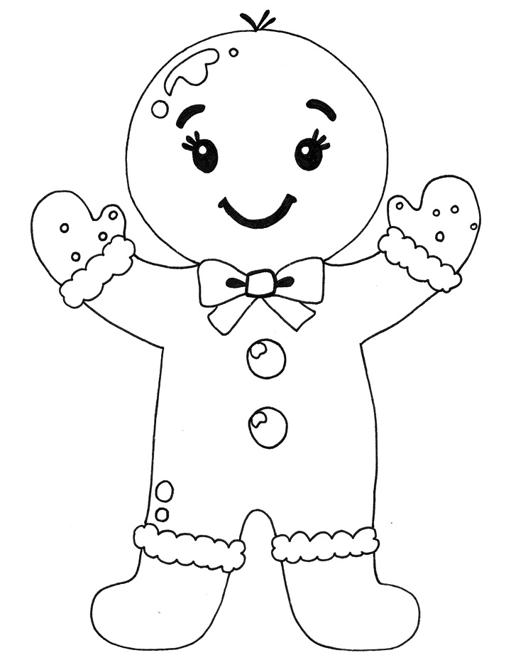 Gingerbread man coloring page Gingerbread man coloring page
