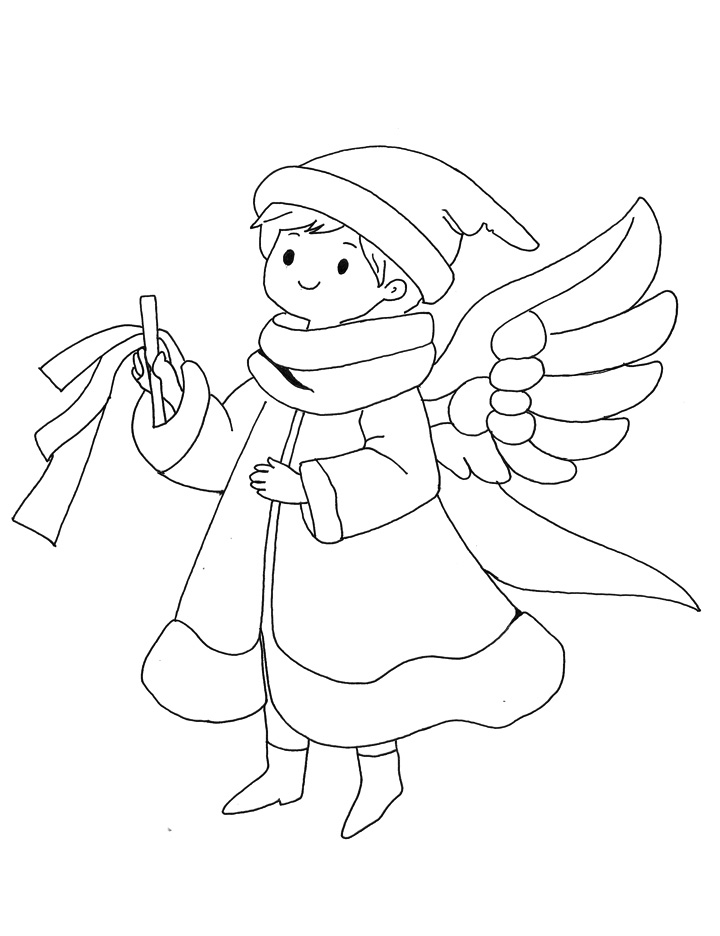 Glowing Angel coloring page Glowing Angel coloring page