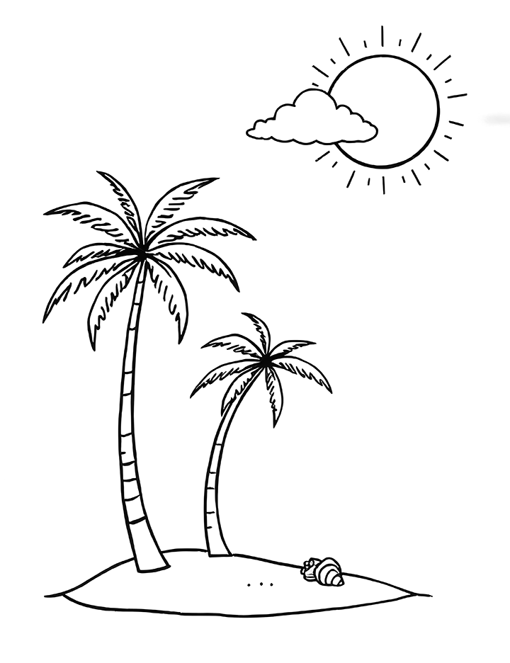 Island coloring pages Island coloring pages
