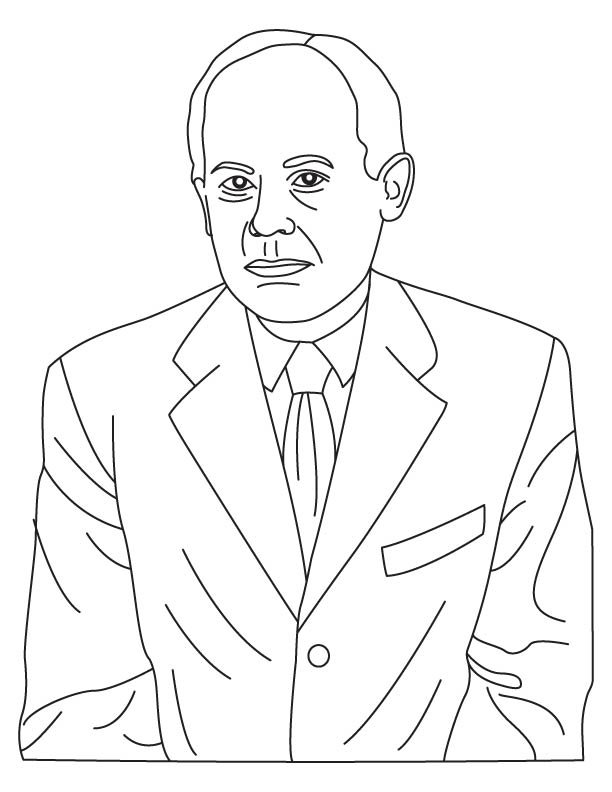 John Von Neumann coloring page John Von Neumann coloring page