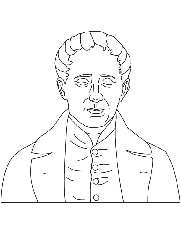 Louis Braille coloring pages Louis Braille coloring pages